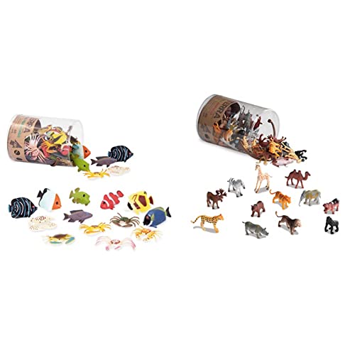 Terra 60-teilig Tierfiguren Sammlung Wildtiere Spielzeug Set & Tierfiguren Sammlung Fische und Meerestiere Spielzeug Set – Clownfisch, Blauer Doktorfisch, Krabben und mehr – Spielzeug ab 3 Jahren Terra 60-teilig Tierfiguren Sammlung Wildtiere Spielzeug Set & Tierfiguren Sammlung Fische und Meerestiere Spielzeug Set – Clownfisch, Blauer Doktorfisch, Krabben und mehr – Spielzeug ab 3 Jahren von Terra by Battat