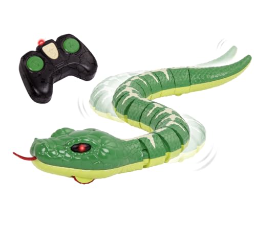 Terra Ferngesteuerte Schlange Grün – RC Boa mit leuchtenden LED Augen und Fernbedienung – Spielzeug ab 3 Jahre Terra Ferngesteuerte Schlange Grün – RC Boa mit leuchtenden LED Augen und Fernbedienung – Spielzeug ab 3 Jahre von Terra by Battat