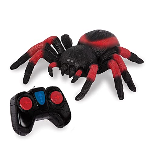 Terra Ferngesteuerte Spinne Rot – RC Vogelspinne mit leuchtenden LED Augen und Fernbedienung – Tarantula Spielzeug ab 3 Jahre von Terra by Battat