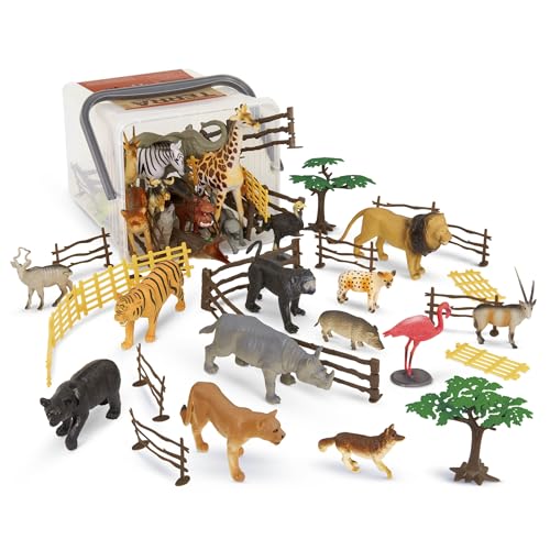 Terra by Battat AN2770Z Terra 60-teilig Tierfiguren Sammlung Dschungeltiere, Safari Spielzeug Set – Tiger, Lowe, Giraffe, Zebra, Elefant und mehr – Spielzeug ab 3 Jahren Terra by Battat AN2770Z Terra 60-teilig Tierfiguren Sammlung Dschungeltiere, Safari Spielzeug Set – Tiger, Lowe, Giraffe, Zebra, Elefant und mehr – Spielzeug ab 3 Jahren von Terra by Battat