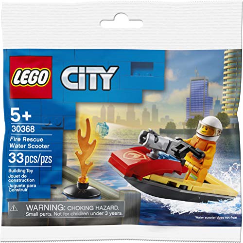 Fire Rescue Water Scooter Poly Set 30368 Entwickelt für Lego City Spielsets von Terramorph Enterprises