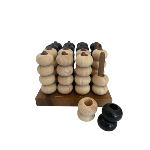 Terrapin Trading Handgefertigtes 3D-Reisespiel aus Holz, 4 in einer Reihe, 11,5 x 11,5 x 8,4 cm Terrapin Trading Handgefertigtes 3D-Reisespiel aus Holz, 4 in einer Reihe, 11,5 x 11,5 x 8,4 cm von Terrapin Trading