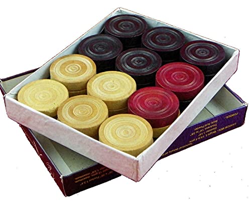 Terrapin Trading Ltd Indisches Carrom-Brett für Herren, 1 Box Komplettes Set von Terrapin Trading