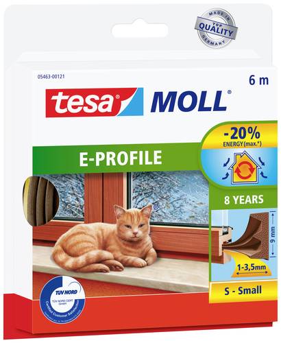 TESA E-PROFILE 05463-00121-00 Dichtband tesamoll® Braun (L x B) 6m x 9mm 1St. von Tesa