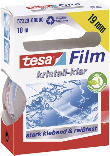 TESA 57329-00000-03 tesafilm kristall-klar Transparent (L x B) 10m x 19mm 1St. von Tesa
