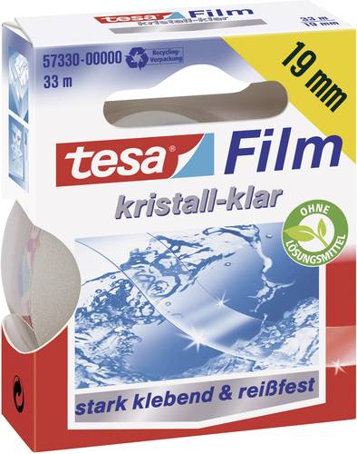 TESA 57330-00000-03 tesafilm kristall-klar Transparent (L x B) 33m x 19mm 1St. von Tesa