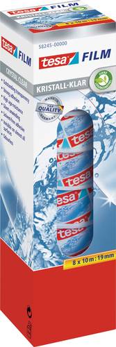 TESA 58245-00000-01 tesafilm kristall-klar Transparent (L x B) 10m x 19mm 8St. von Tesa