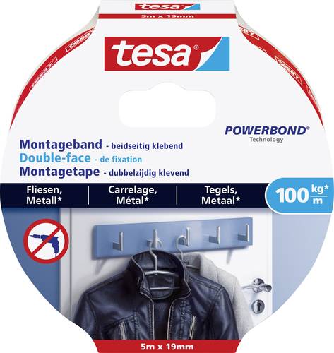 TESA ULTRA STRONG 77747-00000-00 Montageband tesa® Powerbond Weiß (L x B) 5m x 19mm 1St. von Tesa