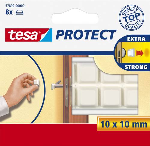 TESA tesa® Schutzpfuffer (L x B) 10mm x 10mm Weiß Inhalt: 8St. von Tesa