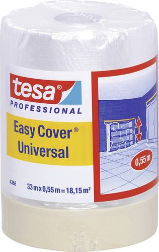 Tesa 04368-00012-03 Abdeckfolie Easy Cover® Hellbraun (L x B) 33m x 55cm 1St. von Tesa