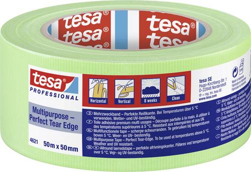 Tesa MULTIPURPOSE 04621-00014-00 Putzband tesa® Professional Hellgrün (L x B) 50m x 50mm 1St. von Tesa