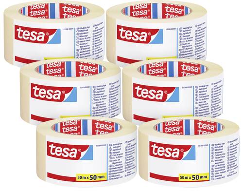 Tesa UNIVERSAL 05288 Malerabdeckband Transparent (L x B) 50m x 50mm 6St. von Tesa