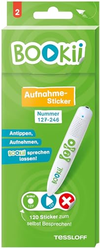 120 BOOKii® Aufnahme-Sticker neutral Paket 2, Nr. 127-246 (BOOKii / Antippen, Spielen, Lernen) von Tessloff