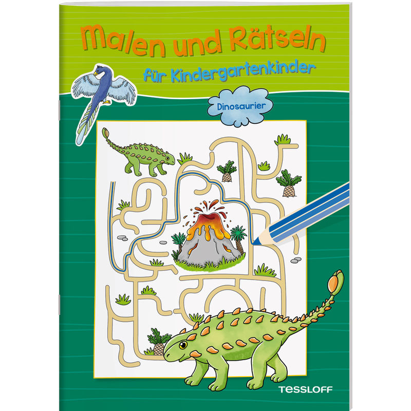 Malen und Rätseln für Kindergartenkinder. Dinosaurier von Tessloff Verlag Ragnar Tessloff GmbH & Co. KG