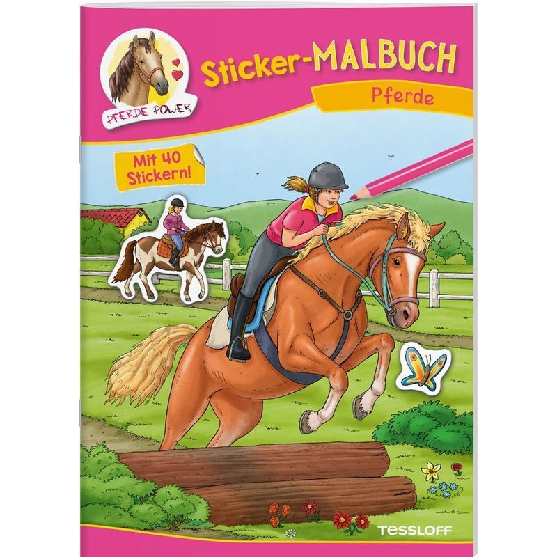 Sticker-Malbuch Pferde von Tessloff Verlag Ragnar Tessloff GmbH & Co. KG