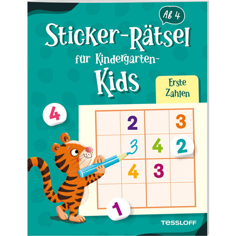 Sticker-Rätsel für Kindergarten-Kids. Erste Zahlen von Tessloff Verlag Ragnar Tessloff GmbH & Co. KG