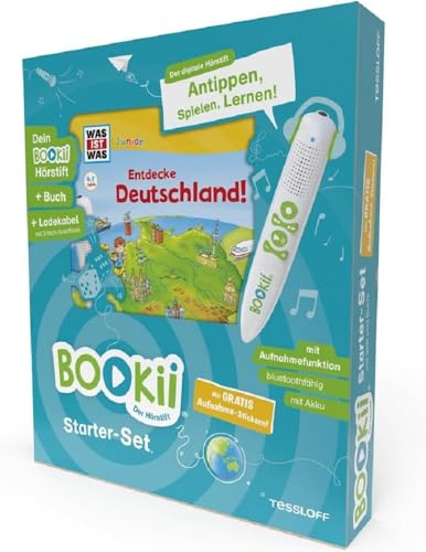 BOOKii® Starter-Set was IST was Junior Entdecke Deutschland!: BOOKii® Der Hörstift mit Aufnahmefunktion und BOOKii® was IST was Junior Buch Entdecke Deutschland! von Tessloff Verlag