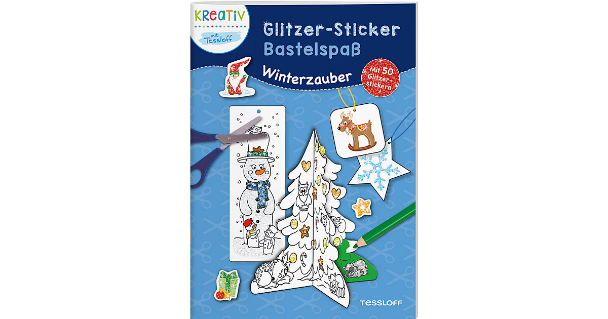 Buch - Glitzer-Sticker Bastelspaß. Winterzauber von Tessloff Verlag