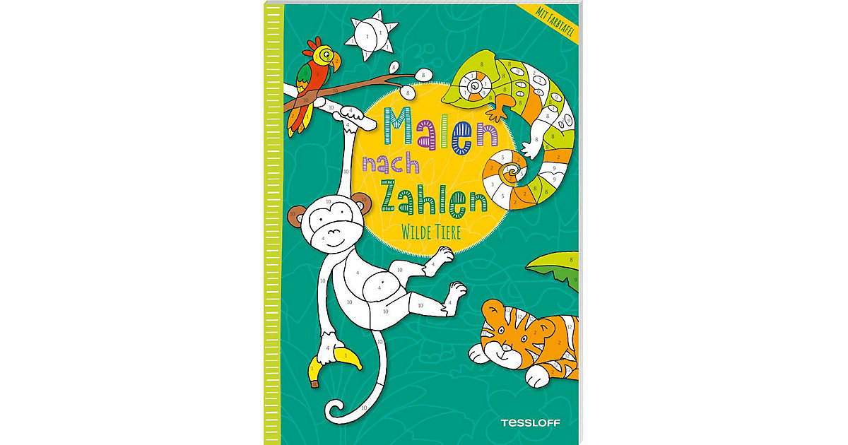 Buch - Malen nach Zahlen. Wilde Tiere Buch - Malen nach Zahlen. Wilde Tiere von Tessloff Verlag