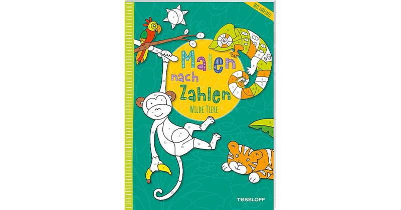 Buch - Malen nach Zahlen. Wilde Tiere von Tessloff Verlag