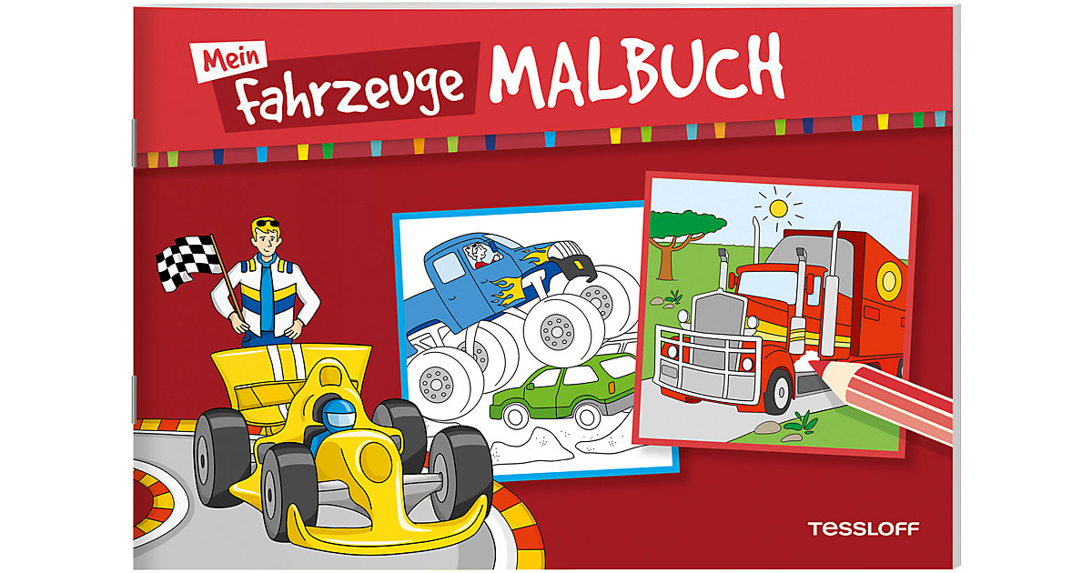 Buch - Mein Fahrzeuge-Malbuch von Tessloff Verlag