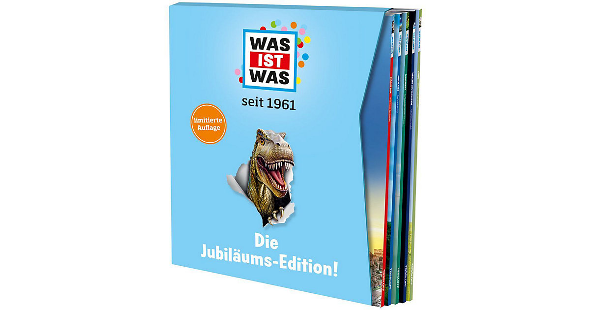 Buch - WAS IST WAS Die Jubiläums-Edition, 5 Bände im Geschenkschuber Buch - WAS IST WAS Die Jubiläums-Edition, 5 Bände im Geschenkschuber von Tessloff Verlag