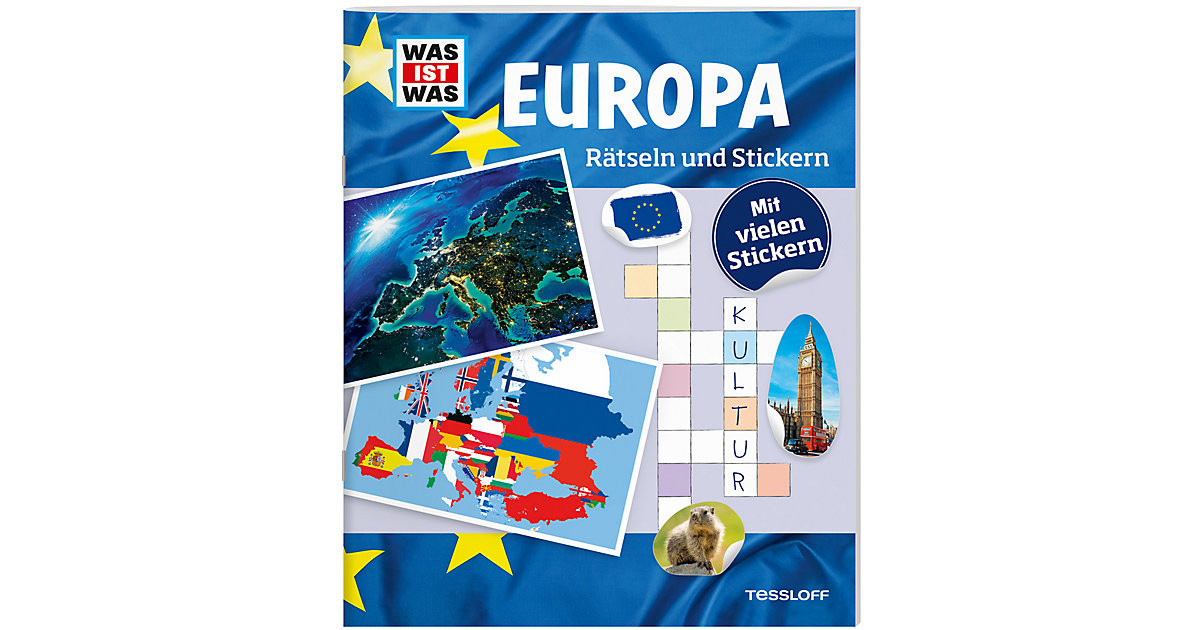 Buch - WAS IST WAS: Europa, Rätseln und Stickern Buch - WAS IST WAS: Europa, Rätseln und Stickern von Tessloff Verlag