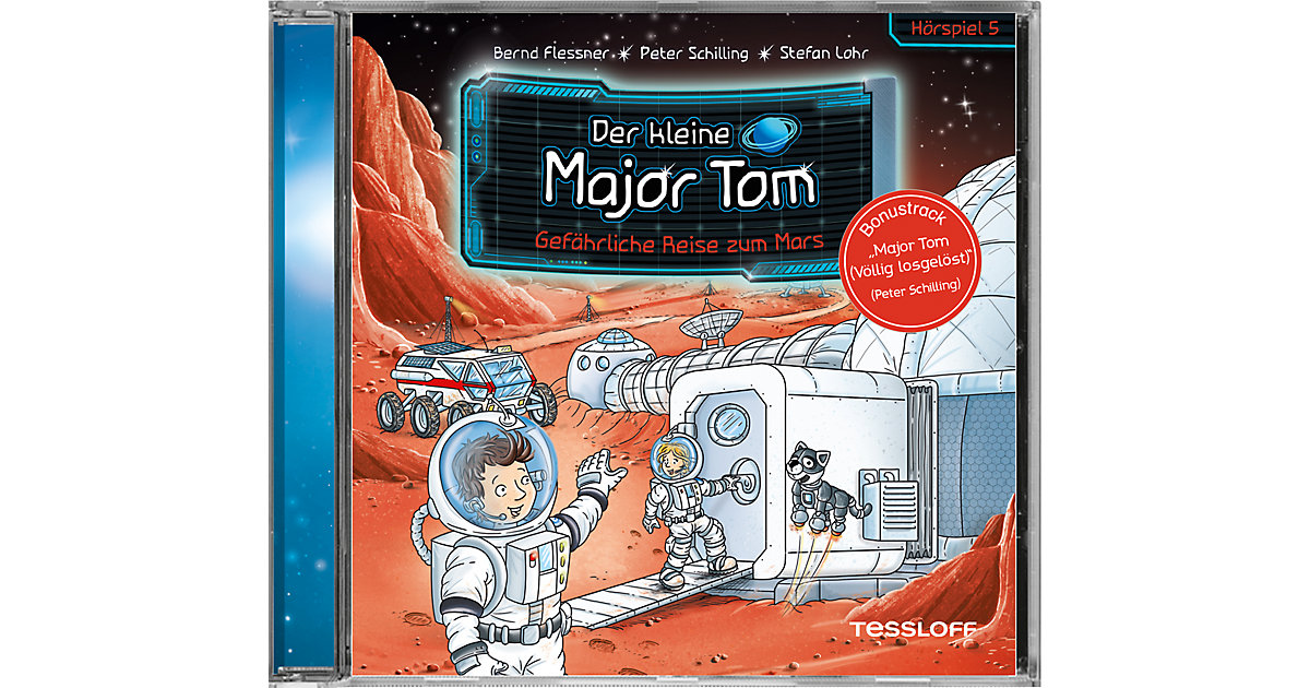 Der kleine Major Tom - Gefährliche Reise zum Mars, 1 Audio-CD Hörbuch von Tessloff Verlag