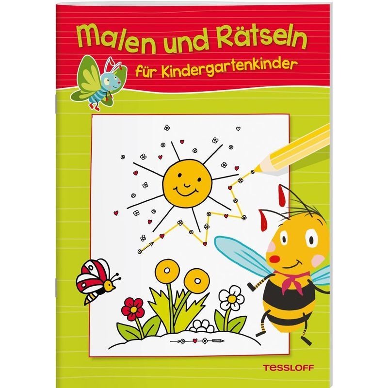 Malbücher und -blöcke / Malen und Rätseln für Kindergartenkinder (Grün) von Tessloff