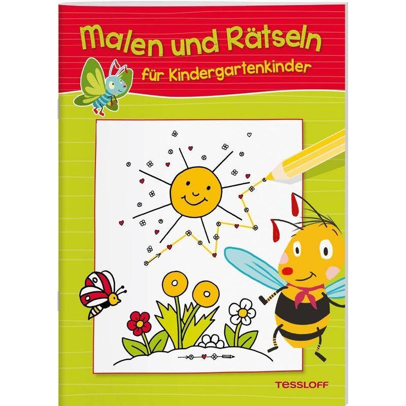 Malen und Rätseln für Kindergartenkinder (Grün) von Tessloff