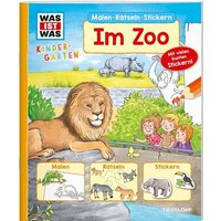 TESSLOFF 378862153 WAS IST WAS Kindergarten Malen Rätseln Stickern Im Zoo von Tessloff