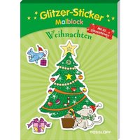 TESSLOFF 378864078 Glitzer-Sticker-Malblock. Weihnachten von Tessloff