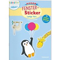 TESSLOFF 378864082 Riesen-Fenster-Sticker. Lustige Tiere von Tessloff
