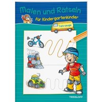 TESSLOFF 378864093 Malen und Rätseln für Kindergartenkinder Fahrzeuge von Tessloff
