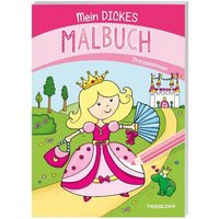 TESSLOFF 378864149 Mein dickes Malbuch. Prinzessinnen von Tessloff