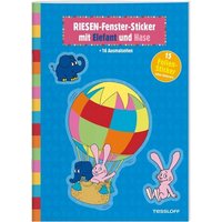 TESSLOFF 378864162 RIESEN-Fenster-Sticker mit Elefant und Hase von Tessloff