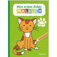 TESSLOFF 378864206 Mein erstes dickes Malbuch. Tiere von Tessloff