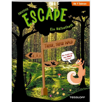 TESSLOFF 378864500 Abenteuer Escape. Ein Rätselheft. Tiefer, tiefer Wald - Wer findet aus dem Wald hinaus? von Tessloff