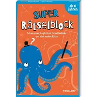 TESSLOFF 378864506 Super Rätselblock ab 6 Jahren von Tessloff