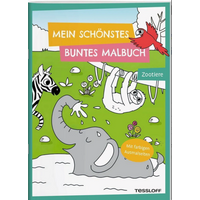 TESSLOFF 378864519 Mein schönstes buntes Malbuch. Zootiere von Tessloff