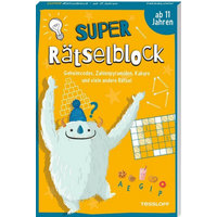 TESSLOFF 378864596 Super Rätselblock ab 11 Jahren. Geheimcodes, Zahlenpyramiden, Kakuro und viele andere Rätsel von Tessloff