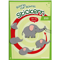 TESSLOFF 378864661 Stickern Schritt für Schritt. Zoo von Tessloff