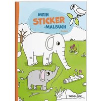 TESSLOFF 378864693 Mein Sticker-Malbuch. Zootiere von Tessloff
