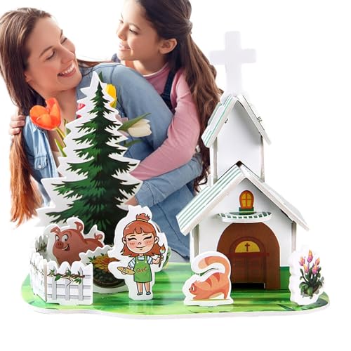 3D-Puzzle Für Kinder | Architekturmodell Puzzle Für Kinder,Bastelprojekt Für Eltern & Vorschulkinder Für Kindergarten, Reisen & Zuhause 3D-Puzzle Für Kinder | Architekturmodell Puzzle Für Kinder,Bastelprojekt Für Eltern & Vorschulkinder Für Kindergarten, Reisen & Zuhause von Tewzafiya