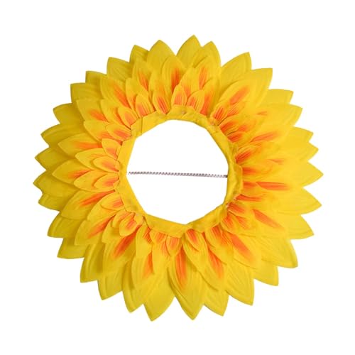 Gefälschte Sonnenblumenkopf -Requisiten, Sonnenblumenhut Kopfbedeckung,Party Hat Sunflower Requisiten Kopfbekleidung - Foto -Requisiten Kopfbedeckung, Kostümzubehör Partydekorationen für Kinder Erwach von Tewzafiya