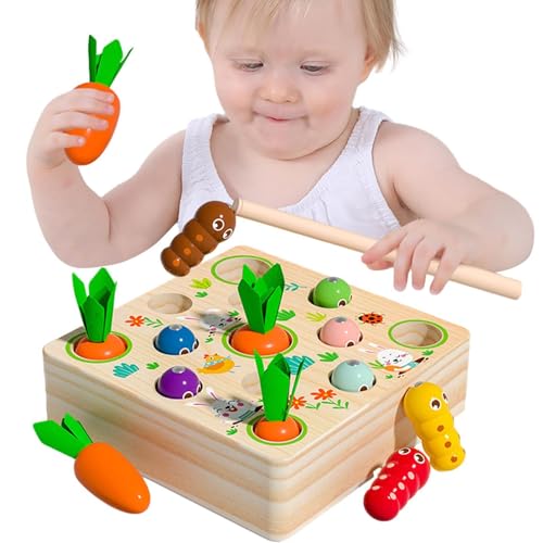 Tewzafiya Karotten -Matching Toy, Karotten ziehen Spielzeug - Babyspielzeug -passendes Puzzle - Spaß Bunte hölzerne Form Sortierer für Kinder Mädchen Vorschule Lernen Tewzafiya Karotten -Matching Toy, Karotten ziehen Spielzeug - Babyspielzeug -passendes Puzzle - Spaß Bunte hölzerne Form Sortierer für Kinder Mädchen Vorschule Lernen von Tewzafiya