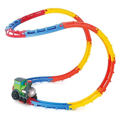 Spielzeugeisenbahn-Gleisset, elektrische Spielzeugeisenbahn-Sets mit Gleisen,Batteriebetriebenes Zugset - Lernspielset für den Innenbereich mit realistischem Klang und Eisenbahngleis für Geburtstag, W Spielzeugeisenbahn-Gleisset, elektrische Spielzeugeisenbahn-Sets mit Gleisen,Batteriebetriebenes Zugset - Lernspielset für den Innenbereich mit realistischem Klang und Eisenbahngleis für Geburtstag, W von Tewzafiya