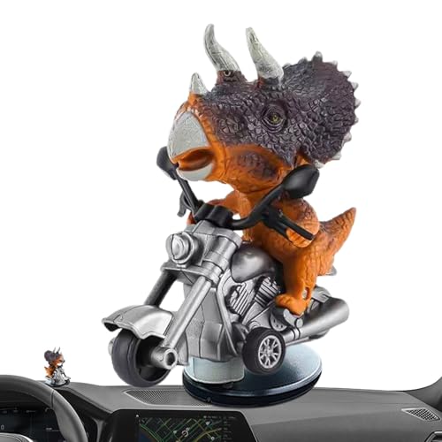 T-Rex Auto-Armaturenbrett-Figur,Tyrannosaurus Rex Auto-Figur - Auto-Dinosaurier-Drift-Ornament,Kreative T-Rex-Dinosaurier-Dekoration, neuartige Dinosaurier-auf-Motorrad-Figur für ein Upgrade im Auto-S T-Rex Auto-Armaturenbrett-Figur,Tyrannosaurus Rex Auto-Figur - Auto-Dinosaurier-Drift-Ornament,Kreative T-Rex-Dinosaurier-Dekoration, neuartige Dinosaurier-auf-Motorrad-Figur für ein Upgrade im Auto-S von Tewzafiya
