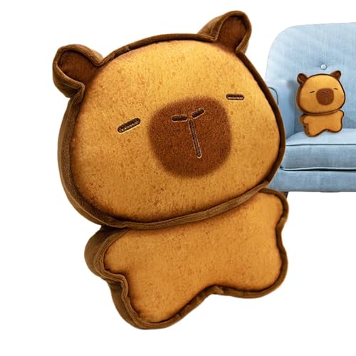 Tewzafiya Capybara gefülltes Kissen, Capybara Plüsch -Wurfkissen, Cartoon Stoffed Doll Throw Pillow, Schönes Aussehen Plüsch Tierspielzeug für Kinderzimmer, Auto, Schlafzimmer, Couch, Wohnzimmer Tewzafiya Capybara gefülltes Kissen, Capybara Plüsch -Wurfkissen, Cartoon Stoffed Doll Throw Pillow, Schönes Aussehen Plüsch Tierspielzeug für Kinderzimmer, Auto, Schlafzimmer, Couch, Wohnzimmer von Tewzafiya