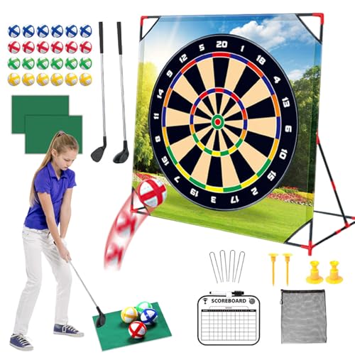 Tewzafiya Golf Chipping Spiel,Tragbares Golfspiel Zum Chipping-Training - Wetterfeste Interaktive Übungsmatte Für Gartenpartys Und Events Tewzafiya Golf Chipping Spiel,Tragbares Golfspiel Zum Chipping-Training - Wetterfeste Interaktive Übungsmatte Für Gartenpartys Und Events von Tewzafiya